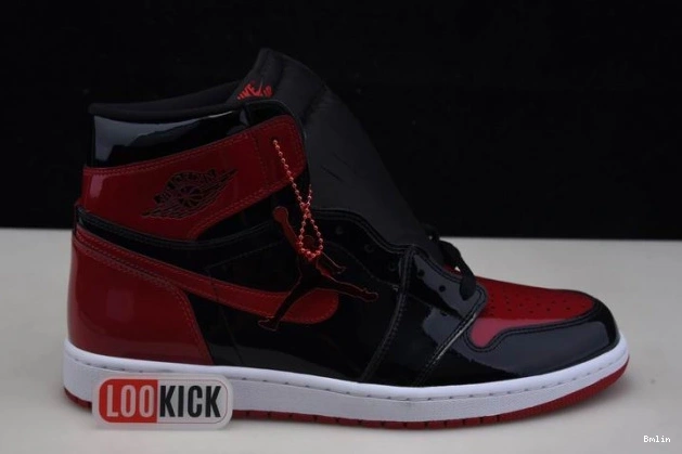 Bmlin High Jordan Patent 555088-063 OG Air 1 Bred 0808